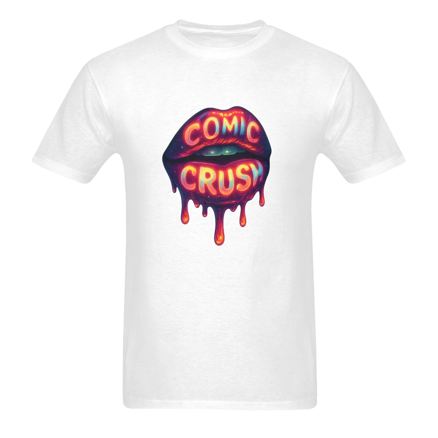 Men - Heavy Cotton T-Shirt - Front Print (Made in USA,Ships to USA Only)