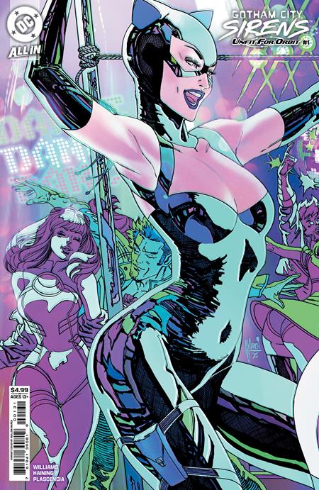 GOTHAM CITY SIRENS UNFIT FOR ORBIT #1 CVR D GUILLEM MARCH CONNECTING CARD STOCK VAR