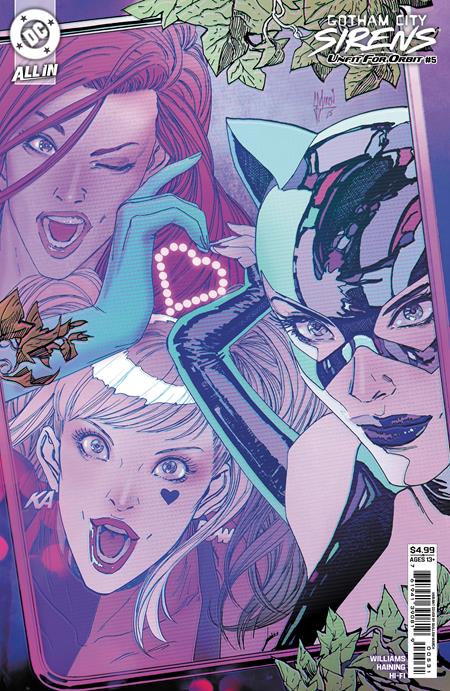 GOTHAM CITY SIRENS UNFIT FOR ORBIT #5 (OF 5) CVR D GUILLEM MARCH CONNECTING KALANORIAN FOIL