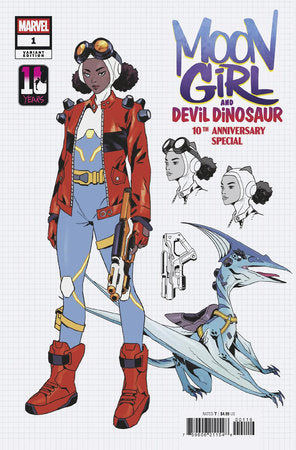 MOON GIRL & DEVIL DINOSAUR 10TH ANNIVERSARY SPECIAL #1 ANAND RAMCHERON DESIGN VARIANT[1:10]