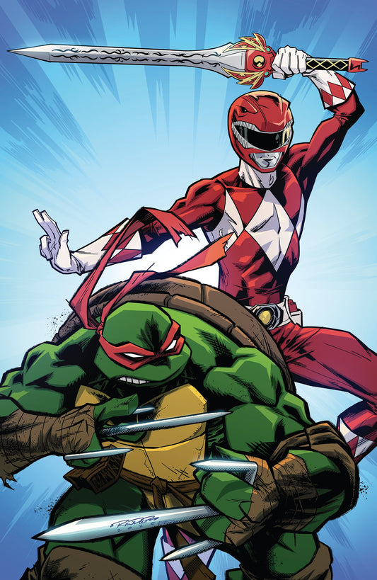 Mighty Morphin Power Rangers/Teenage Mutant Ninja Turtles III #2 N 1:5 FOC INCV (Full Art, Foil, Randolph)[1:5]