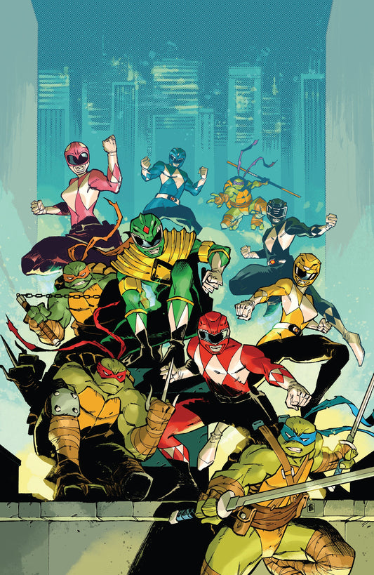 Mighty Morphin Power Rangers/Teenage Mutant Ninja Turtles III #2 M 1:5 INCV (Full Art, Cardstock, Daniel)[1:5]