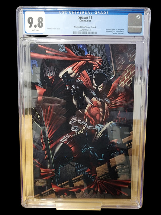 Spawn #1 Kamite (2024) CGC 9.8 McFarlane NYCC Mocca Mexican Virgin Foil LTD 1000